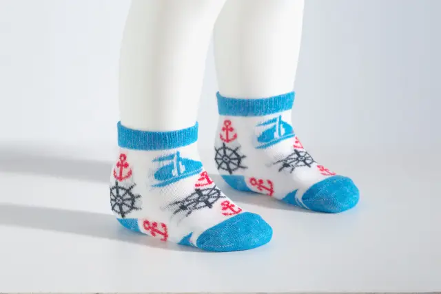 Socks Baby Ancher Μπλέ