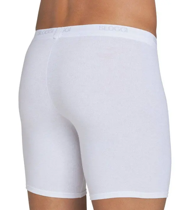 Sloggi Men Μποξεράκι Basic Long Λευκό - 2XL 2