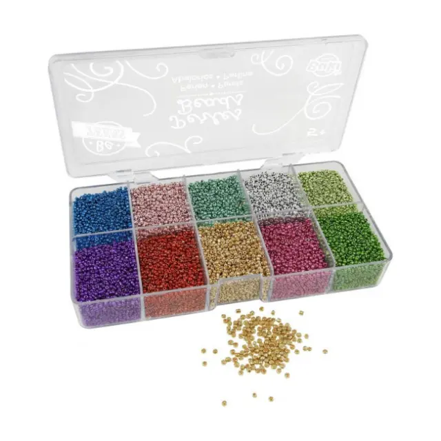Buki Χάντρες για Κατασκευή Κοσμημάτων Box of Metallic Beads (PE013)