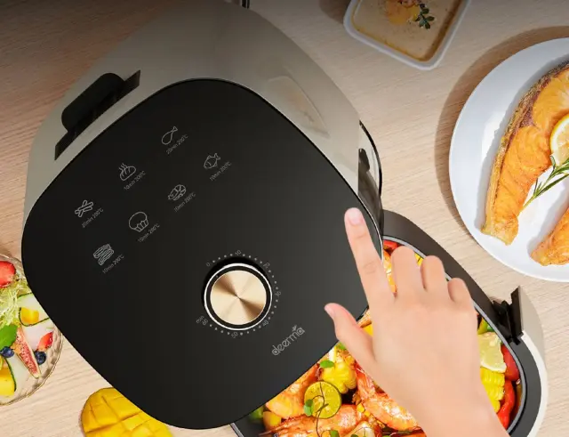 Φριτέζα αέρος Deerma DEM-KZ30W με Wi-Fi, ισχύ 1200W και χωρητικότητα 3LDEM-KZ30W