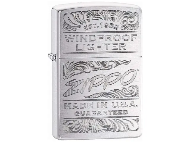 Vintage Αναπτηρας Zippo χρωμιου με το λογοτυπο 29909