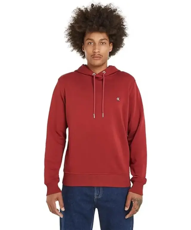 Calvin Klein - Ανδρικό Φούτερ Embro Regular Fit J30J325149-XA0 Κόκκινο - 2XL
