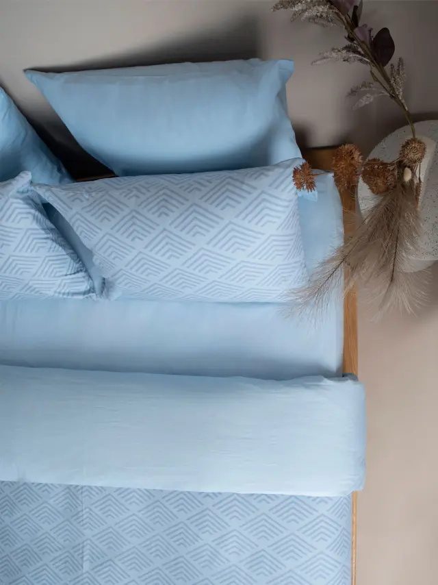 Μαξιλαροθήκες Cotton Feelings 2048 Blue 50x70 Sunshine 2
