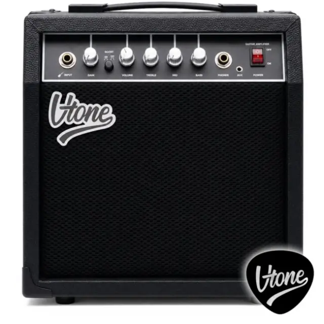 V-TONE AMP40 guitar combo amplifier 40W for electric guitar solid-state black drive effect EQ AUX input headphone output