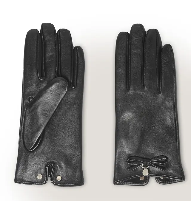 Γάντια TED BAKER Sheryys Bow Detail Leather 281986 Μαύρο - M/L 3