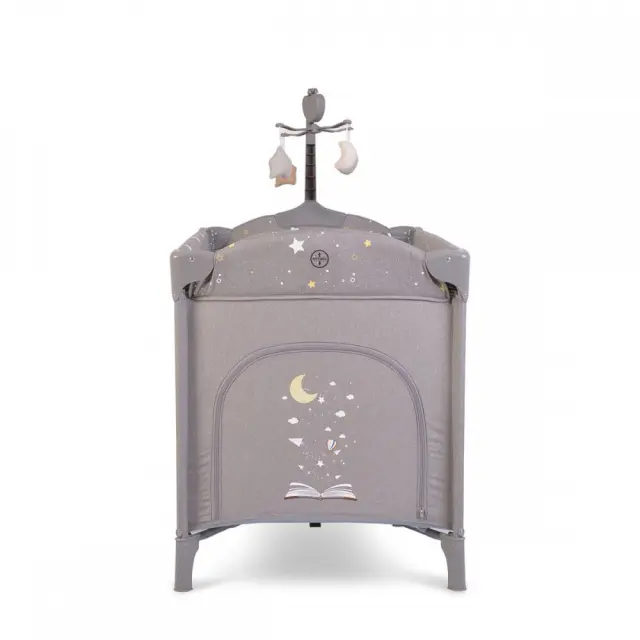 Cangaroo Παρκοκρέβατο Once Upon A Time Grey 2 Layers (108440) Γκρι 3