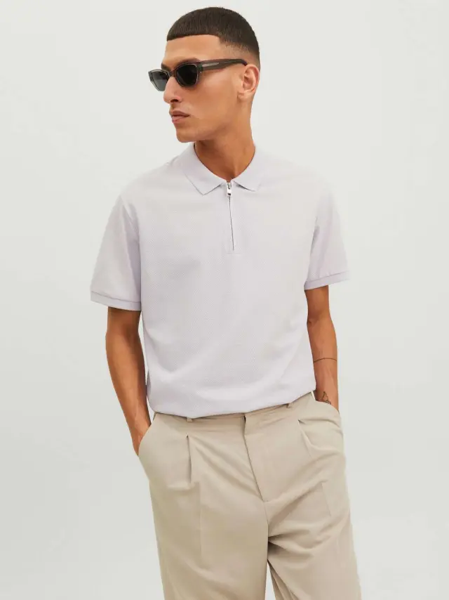 JPRBLASCOTT ZIP SS POLO SN Evening Haze - M 2
