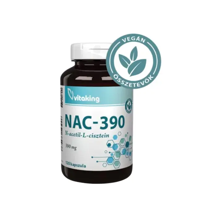 Vitaking NAC-390 (N-acetyl-L-cysteine) 390 mg 120 Capsules