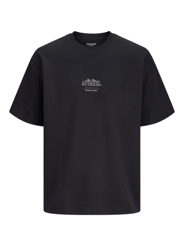 JJEBARRON STUDIO TEE SS O-NECK SN - Black