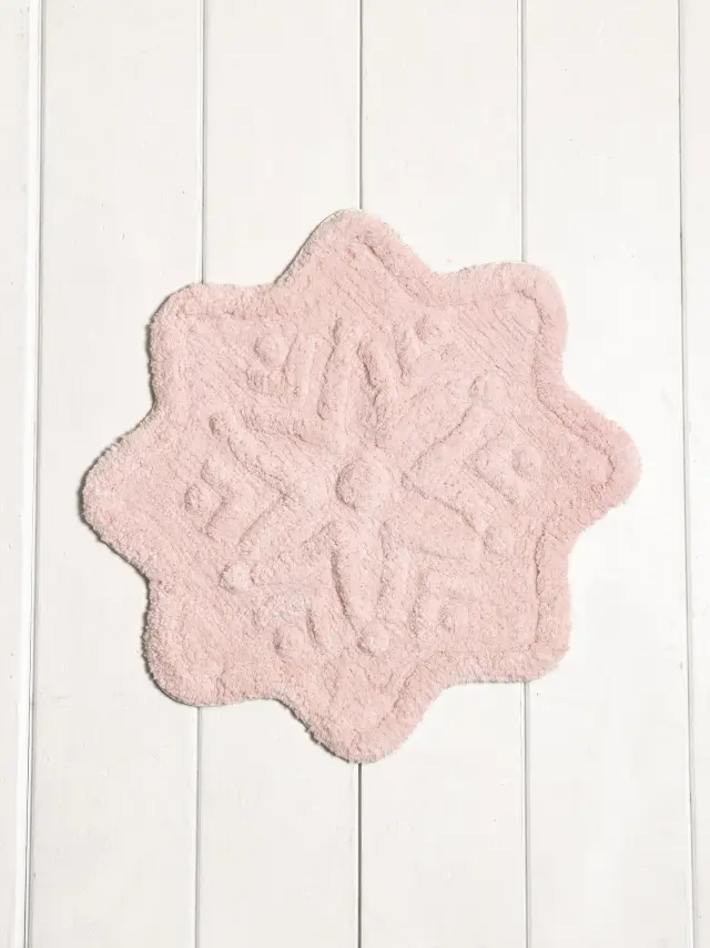 Πατάκι Μπάνιου 50X80 2000gsm Nima Lily 100% βαμβακερό- Pink 2