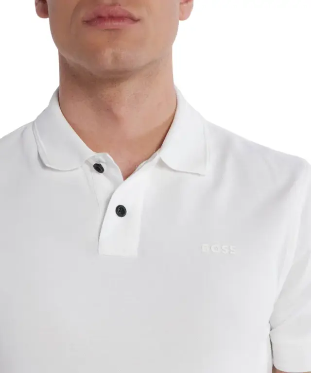 Hugo Boss - Ανδρικό Polo T-shirt Prime 50507813-100 Λευκό 2