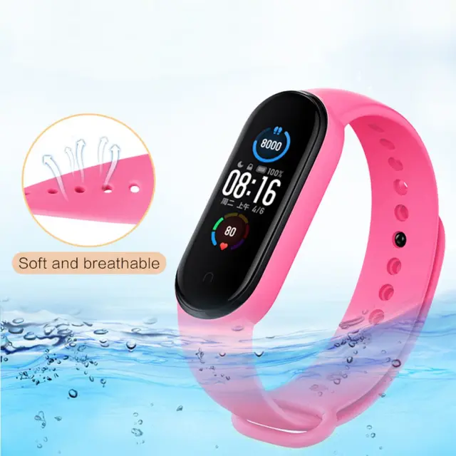 Λουράκι Σιλικόνης Sonique Color για Xiaomi Mi Band 3/4 - Χακί 3