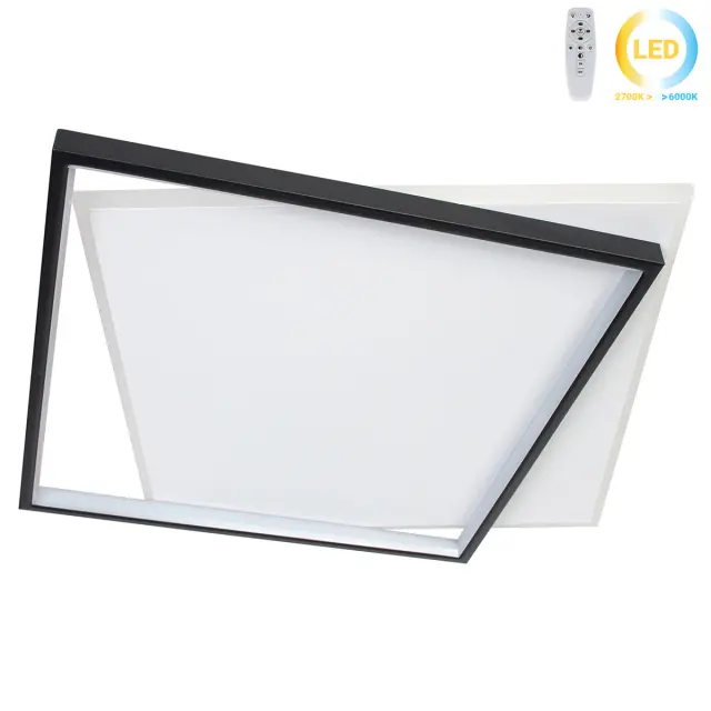 Φωτιστικό οροφής LED 68W 50x46x5 εκ. μαύρο με controller - GLOBOBOX