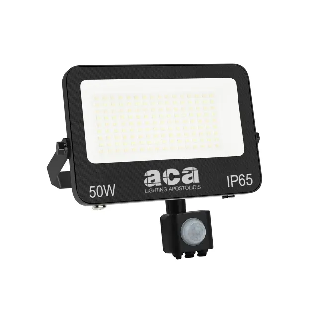 ΠΡΟΒΟΛΕΑΣ LED SMD ΜΑΥΡΟΣ ΜΕ ΑΙΣΘΗΤΗΡΑ100W 50W 3CCT 5000LM 185-260V RA>80 IP66 / N50CCTS