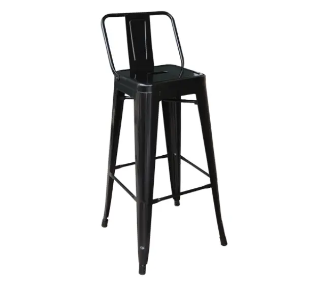 Σκαμπώ Bar RELIX Μέταλλο Μαύρο 43x43 H.100cm