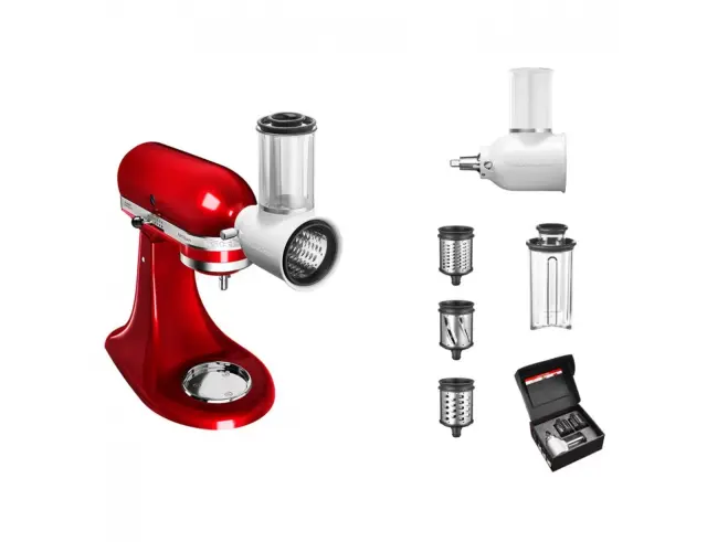 Σετ εξαρτήματα για κουζινομηχανή KitchenAid Gourmet 5KSM2FPPC με κρεατομηχανή, κόφτη και πρέσα λαχανικών5KSM2FPPC 2