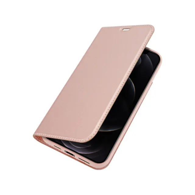 Dux Ducis Skin Pro Series Θήκη Book για Apple iPhone 12 Pro Max Ροζ Χρυσή 2
