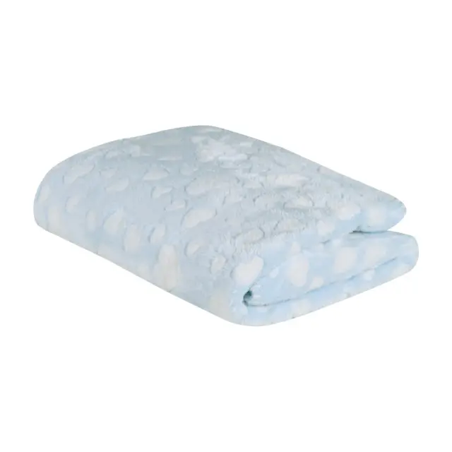 Κουβέρτα Αγκαλιάς 75x100 Fleece Relax Das Home 4908 Light Blue 100% Πολυέστερ