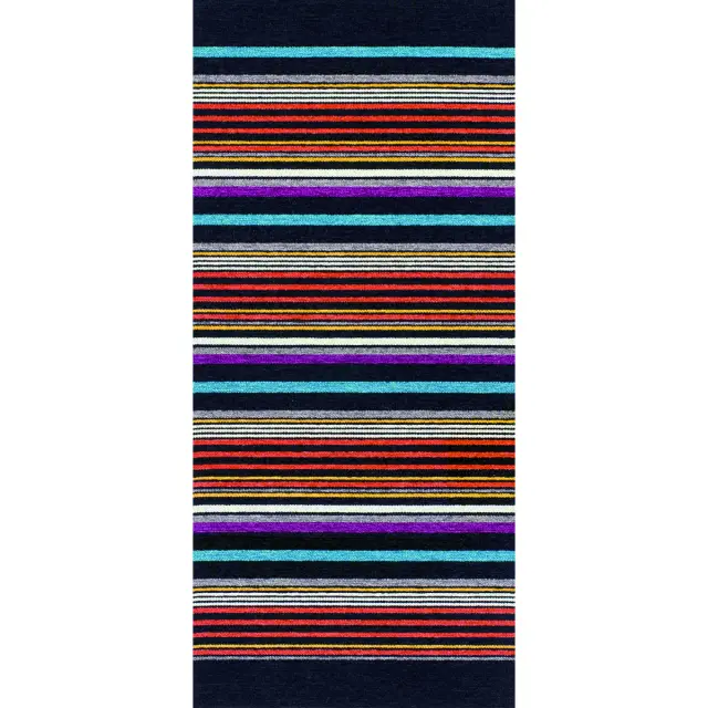 Πατάκι Laos Chenille Μαύρο 65x160cm