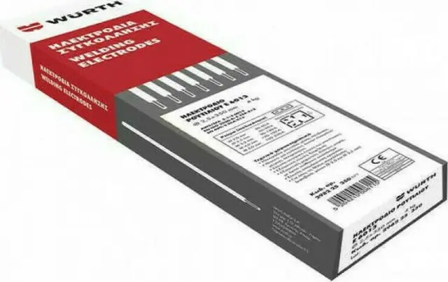 Wurth PRO Ηλεκτρόδια Συγκολλησης AWS A5.1 Ε6013 2.5mm x 350mm 12kg (3Tεμ X 4KG) 098226025