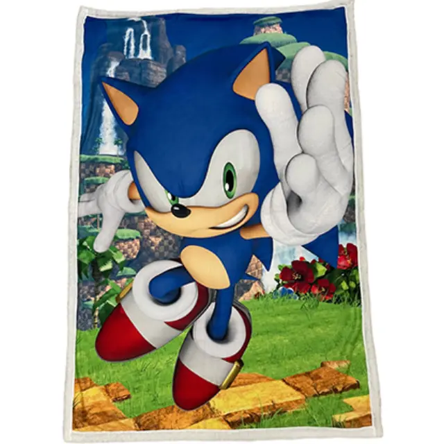 Character World Κουβέρτα Sonic Sherpa 100% Polyester 100X150cm (SHH078)