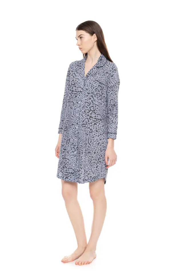 W1526 - Type - NIGHTGOWN BUTTONED GREY LEO 2