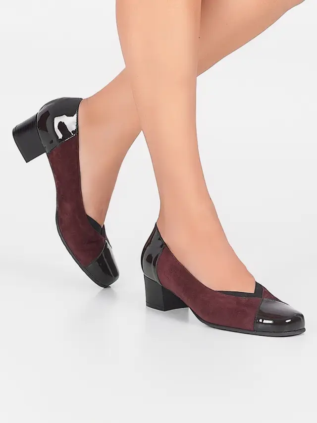 Soffice Sogno Γόβες Γυναικείο δέρμα Nubuck/δέρμα λουστρίνι Μπορντώ ASS/5503 VINO 2