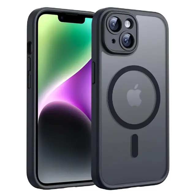 Techsuit® PureFrost MagSafe Θήκη για iPhone 14- Black 2