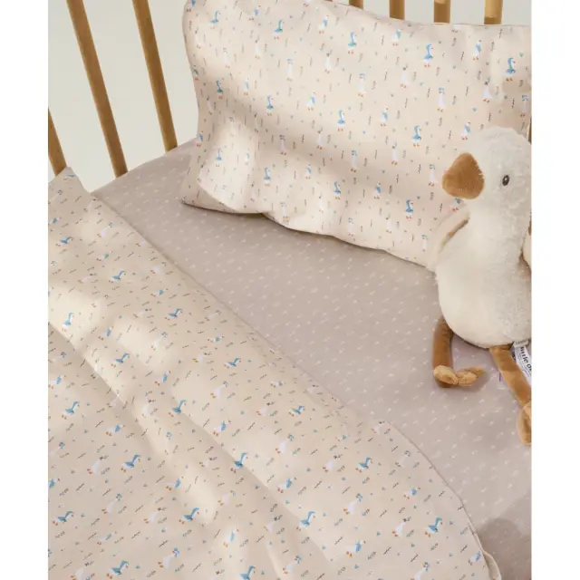 Σετ Σεντόνια Λίκνου 2 Τεμαχίων Kentia Chico Beige-White-Blue-Orange 70x120 2