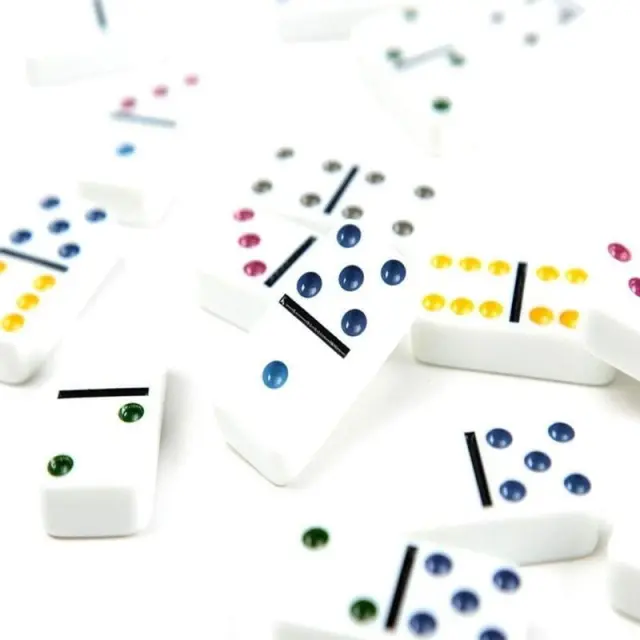 Έγχρωμο Ντόμινο σε Μεταλλικό κουτί 28 τεμ. – Double six color dot dominoes 68142 2