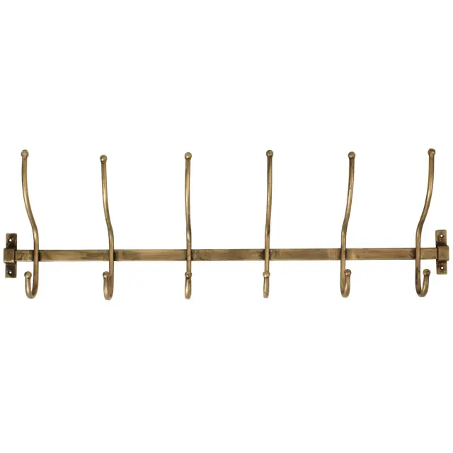 Κρεμάστρα Τοίχου Χρυσό Μέταλλο 76.5x8.5x24cm