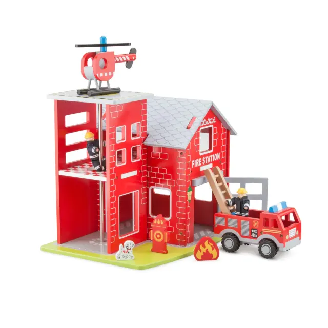 Ξύλινος Πυροσβεστικός Σταθμός (3+ ετών) - New Classic Toys