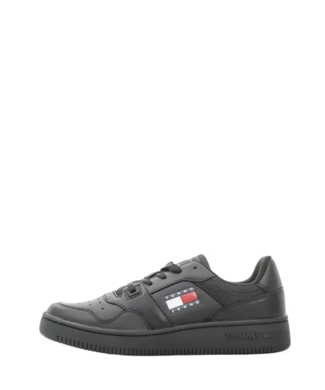 Tommy Hilfiger - Αθλητικά Tjw Retro Basket Ess Triple Black EN0EN02434-BDS Μαύρο - 36