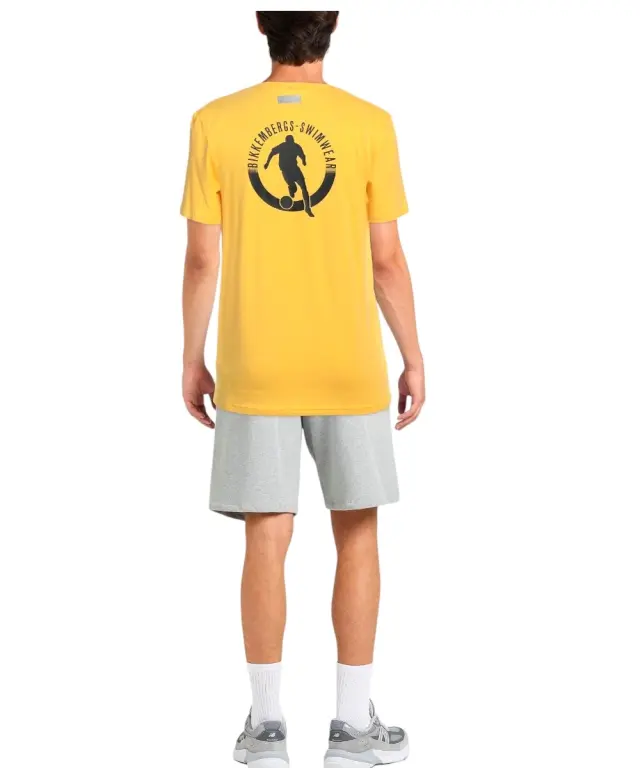 Bikkembergs - Ανδρικό T-shirt Κοντομάνικο BKK2MTS01-YELLOW Κίτρινο 2