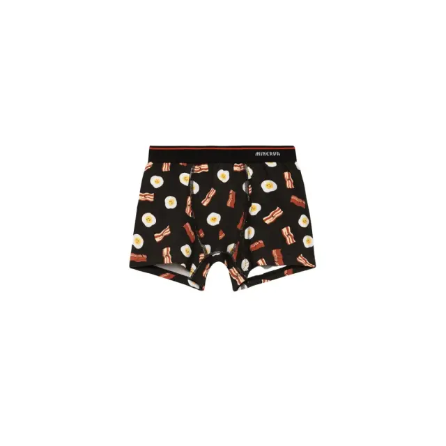 Minerva Παιδικό Boxer Αγόρι Eggs - Διπλό Πακέτο, Χρώμα Chili-Black 2