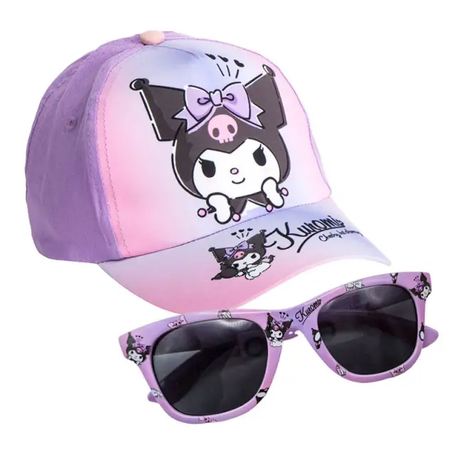 Σετ παιδικό καπέλο και γυαλιά ηλίου Hello Kitty Kuromi Cap and Sunglasses Set 2200010489