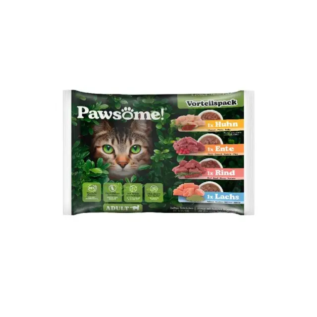 Pawsome Adult MixPack 85gr (4Τεμ) 85gr FlowPack (4Τεμ)