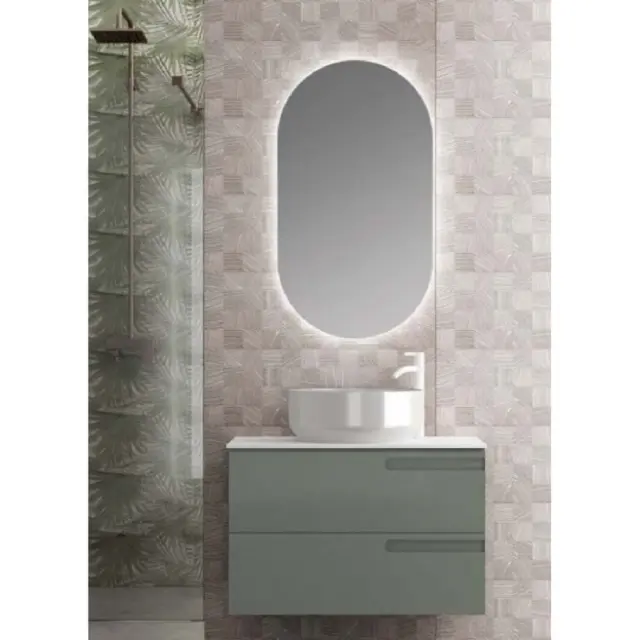 Oval LED Καθρέπτης Μπάνιου 60x90cm 3