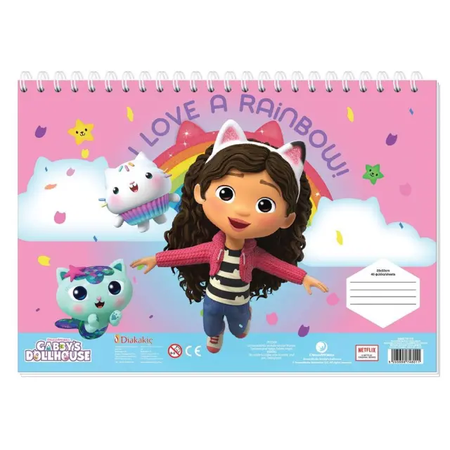 Διακάκης Μπλοκ Ζωγραφικής Gabby's Dollhouse 23×33 – 40 φύλλα (Διάφορα Σχέδια) 000574110