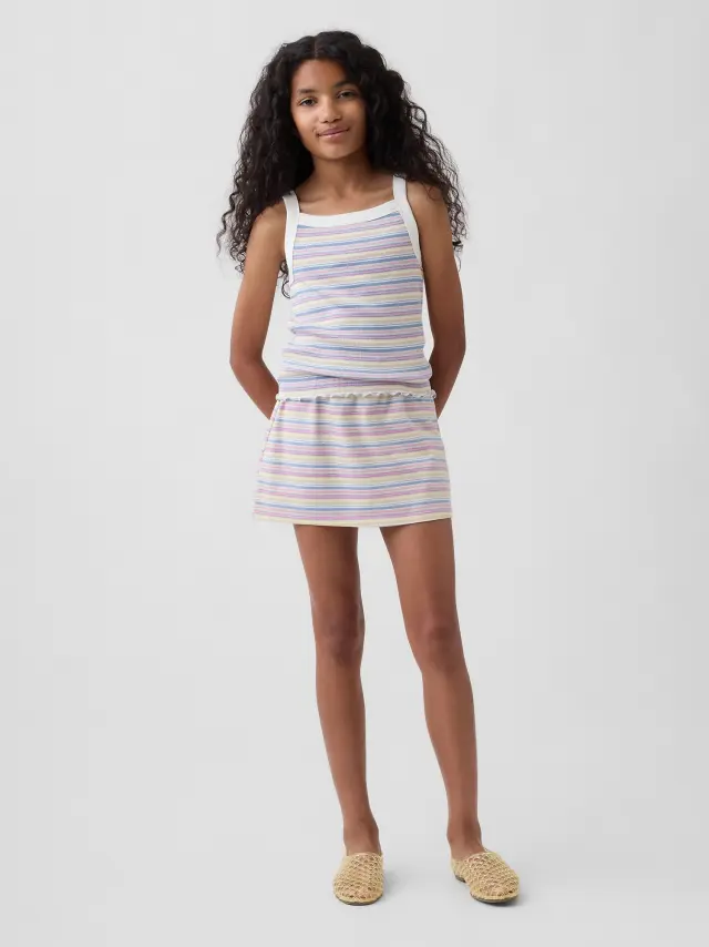 Παιδική Φούστα Σορτς με Λαστιχο στη Μέση Multi stripe combo
