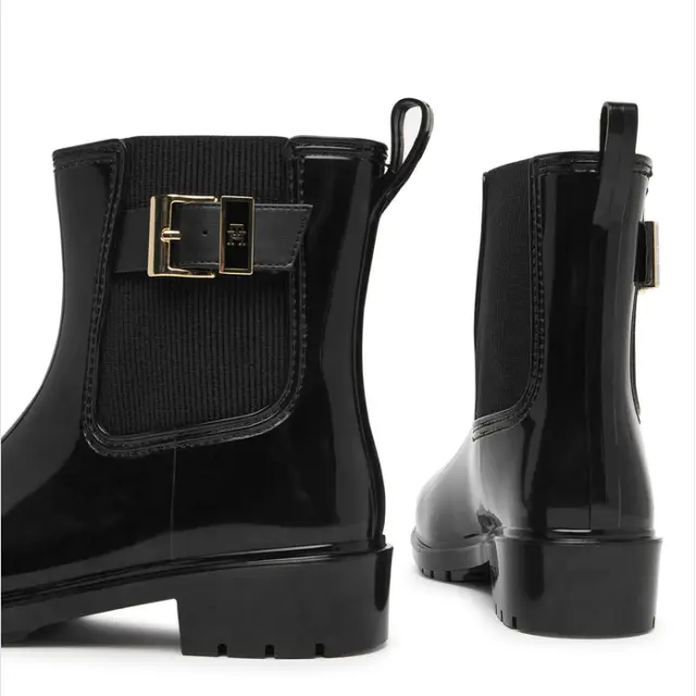 Γυναικεία Μποτάκια Tommy Hilfiger Rain Boot FW0FW09543-BDS Μαύρα Μαύρο - 36 3