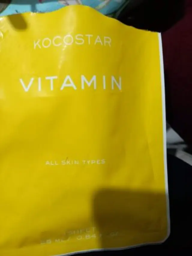 KOCOSTAR Vitamin Sheet Face Mask Μάσκα Αναζωογόνησης & Λάμψης Προσώπου 1 Τεμάχιο