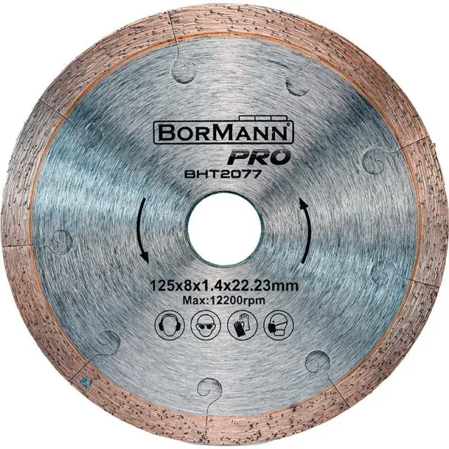 Bormann Pro BHT2077 – Διαμαντόδισκος EXTRA-CLEAN CUT Φ125x1.4x22.2mm 8mm (044017)