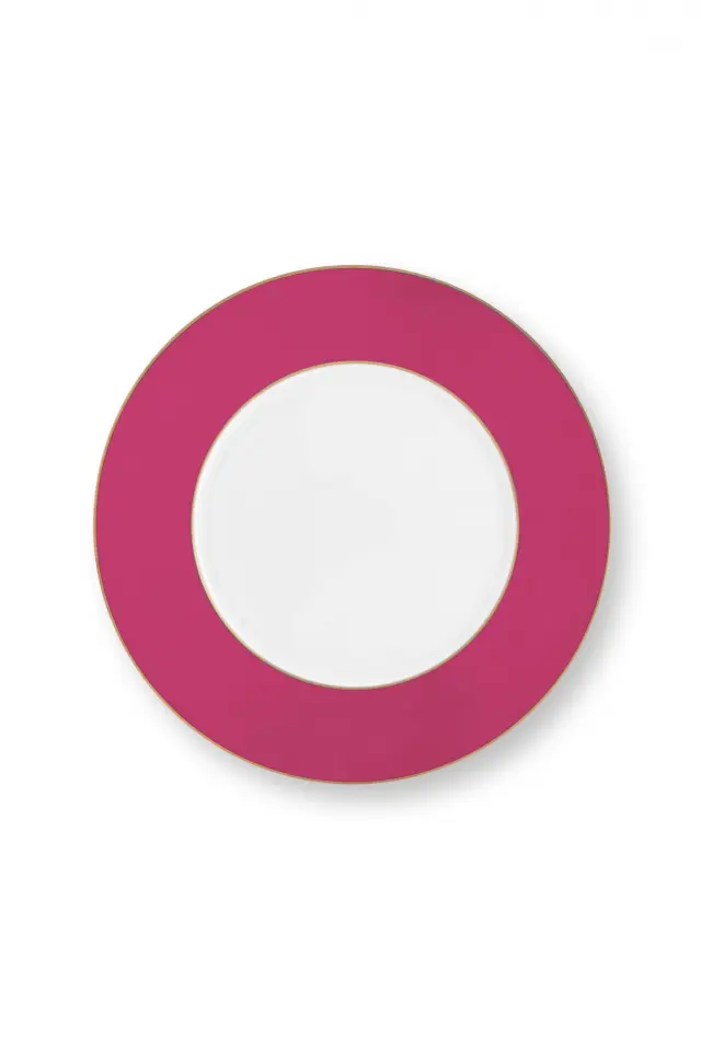 PIP STUDIO ΠΟΡΣΕΛΑΝΙΝΟ ΠΙΑΤΟ PIP CHIQUE ΡΟΖ & ΧΡΥΣΟ 28cm - One size