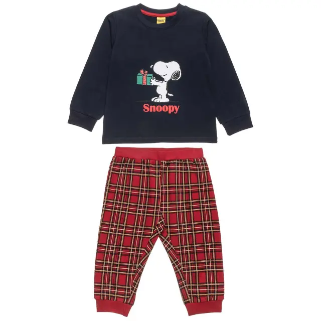 Πυτζάμα Snoopy με ανάγλυφα γράμματα