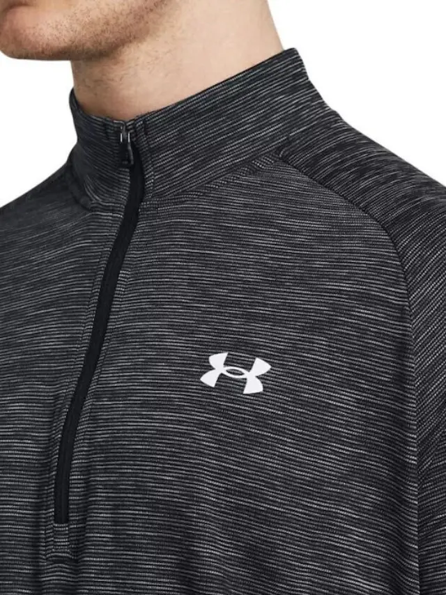 Under Armour Tech Textured 1/2 Zip Grey 1382797-001 - 2XL 3