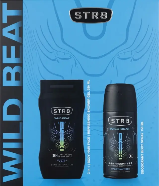 STR8 Wild Beat Ανδρικό Αρωματικό Σετ: Deodorant Spray 150ml & Shower Gel 250ml