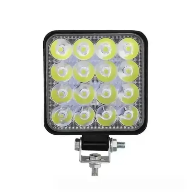 Προβολέας Τετράγωνος για Αυτοκίνητο 16 Led 48W 3cm – Car Super-Power Square 69022 2