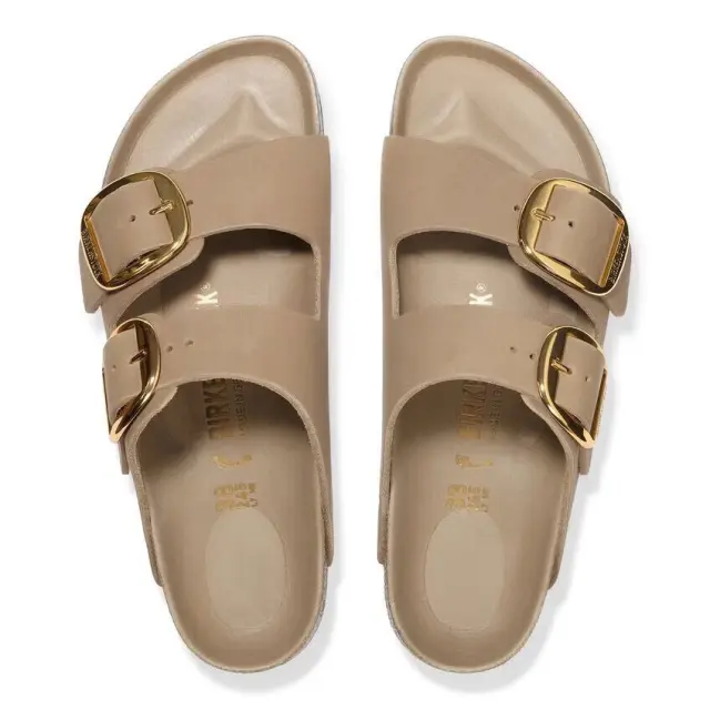 Γυναικεία Δερμάτινα Σανδάλια Birkenstock Arizona Big Buckle 1030395 Tabacco Brown Narrow Fit Καφέ - 40 3
