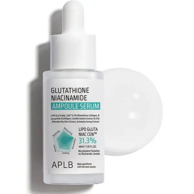 APLB Glutathione Niacinamide Ampoule Serum ενυδατικός ορός με αντιγηραντικές ιδιότητες 40ml